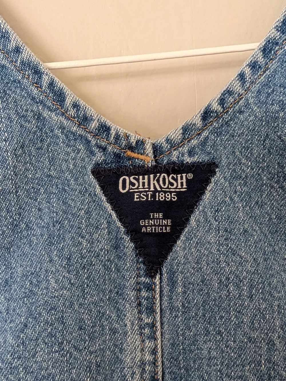 OshKosh B'gosh Denim Kids One-Piece Overalls Snap Crotch